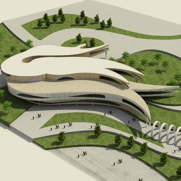 پروژه دانشجویی معماری فرهنگسرا پارک آبی