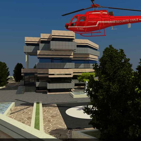 پروژه دانشجویی بیمارستان چهار طبقه